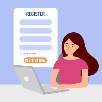 Register an account